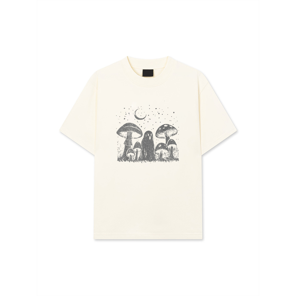 Alternative view of Halloween Mushroom Ghost Vintage Grunge 90 Aesthetic Graphic T-Shirt