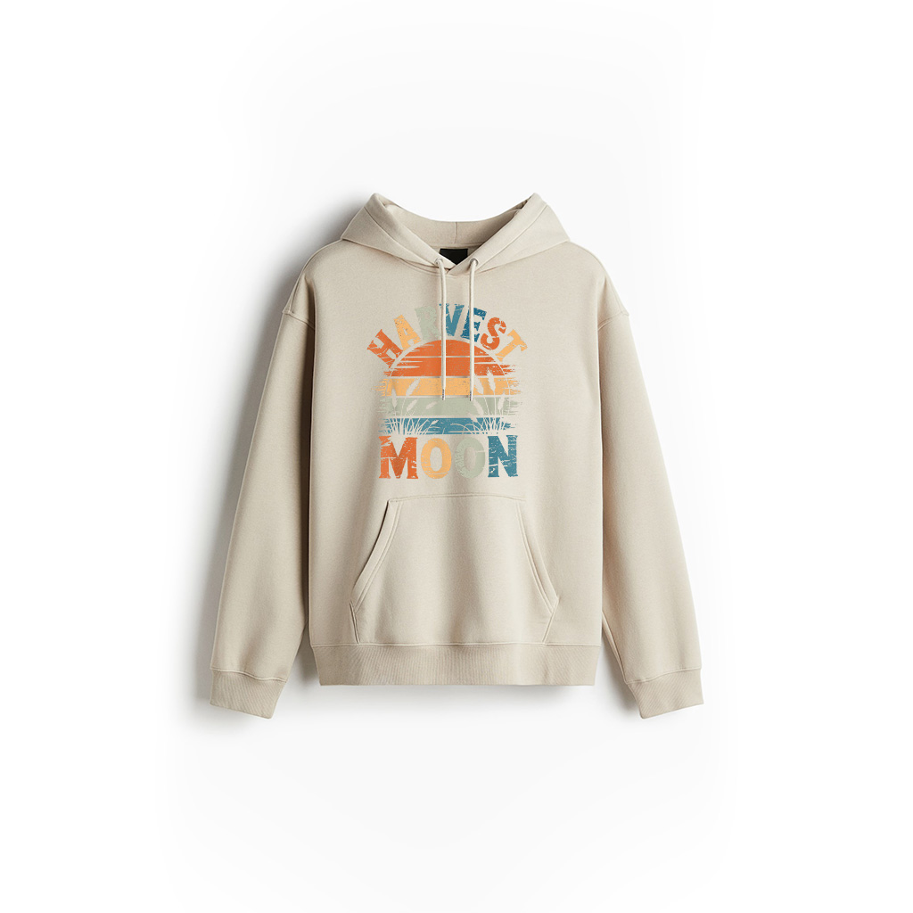 Alternative view of Vintage Harvest Moon S, Mens Womens Autumn Fall Hoodie